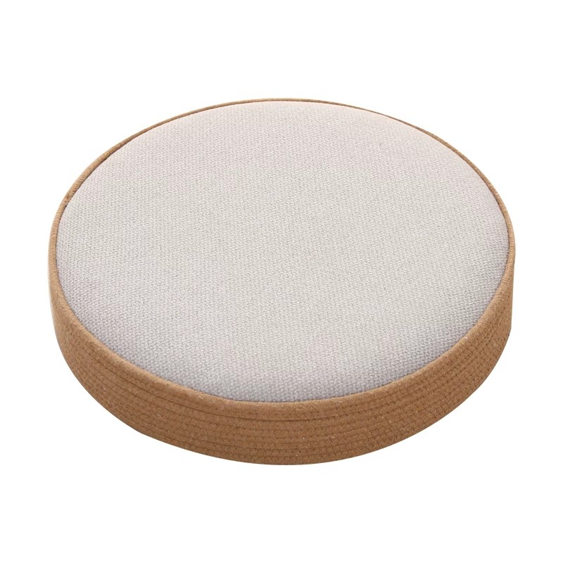 Handwoven cotton floor cushion, minimalist design with eco-friendly cotton